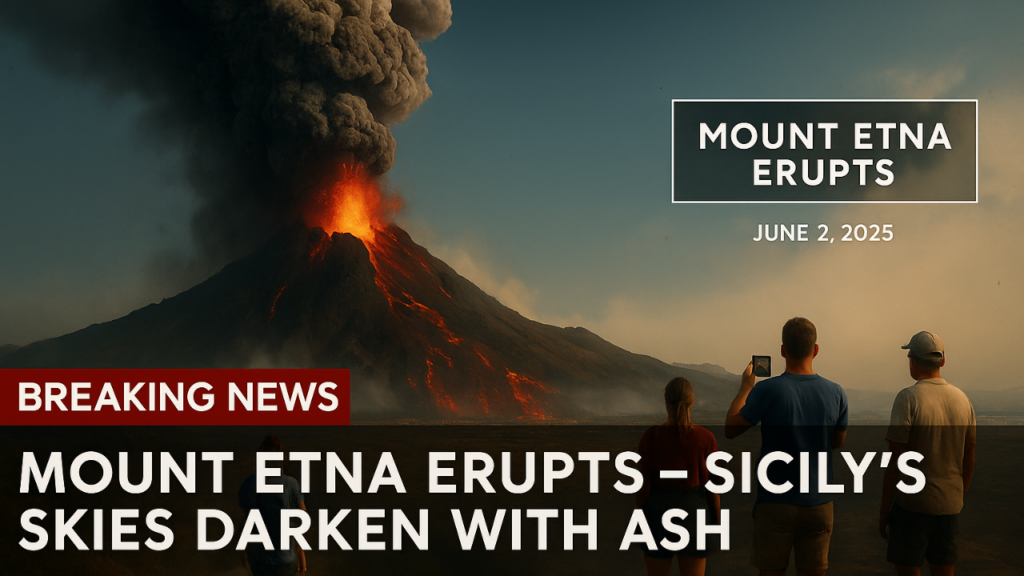 Mount Etna Erupt - Sicily's Skies Darken With Ash