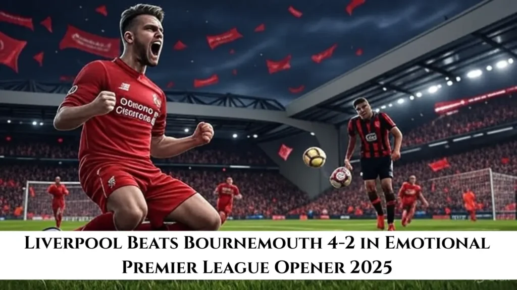 Liverpool’s Heart-Pounding 4-2 Win Over Bournemouth Kicks Off 2025 Season!
